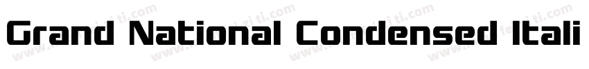 Grand National Condensed Italic Con字体转换